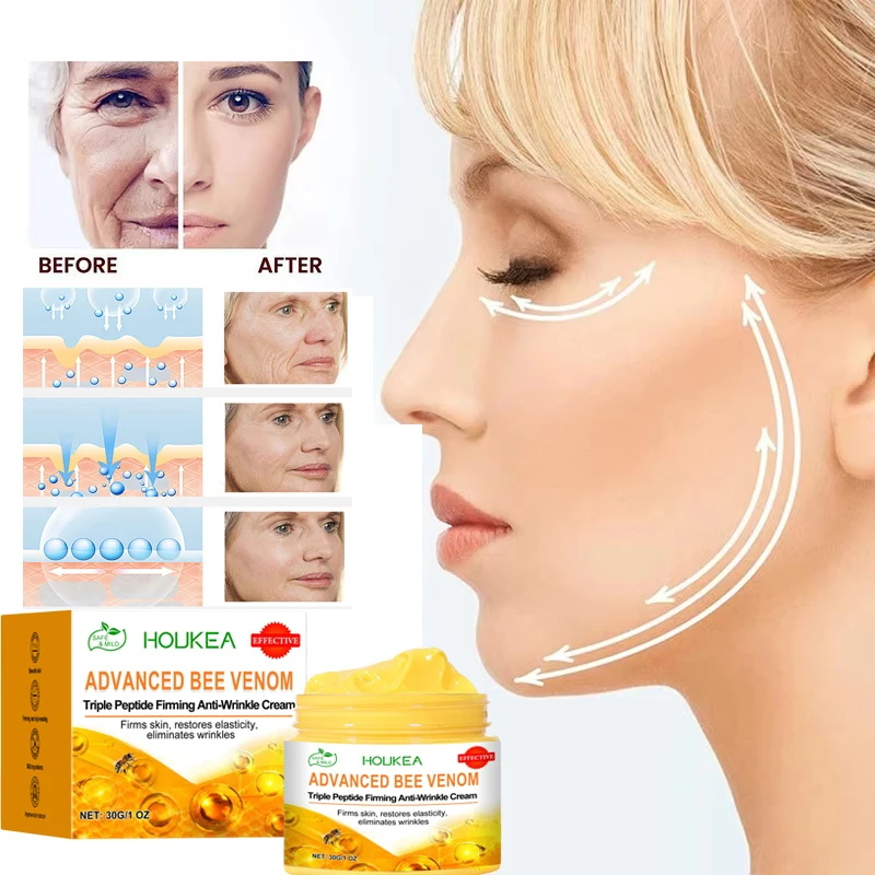 Anti-Aging Face Cream - ใหม่ครีมต่อต้านริ้วรอย Lightens ริ้วรอยบนใบหน้ายกกระชับผิว Anti-aging ปรับปรุงริ้วรอยบํารุงผิว