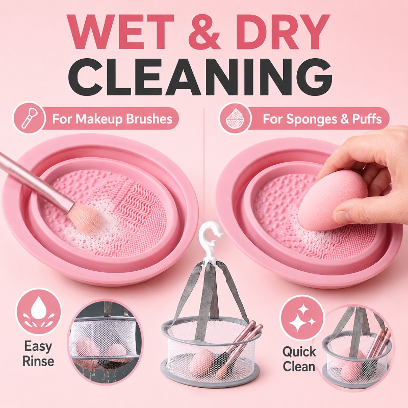 ชามทำความสะอาดแปรงแต่งหน้าซิลิ - Beauty Makeup Brushes บทวิจารณ์และราคา