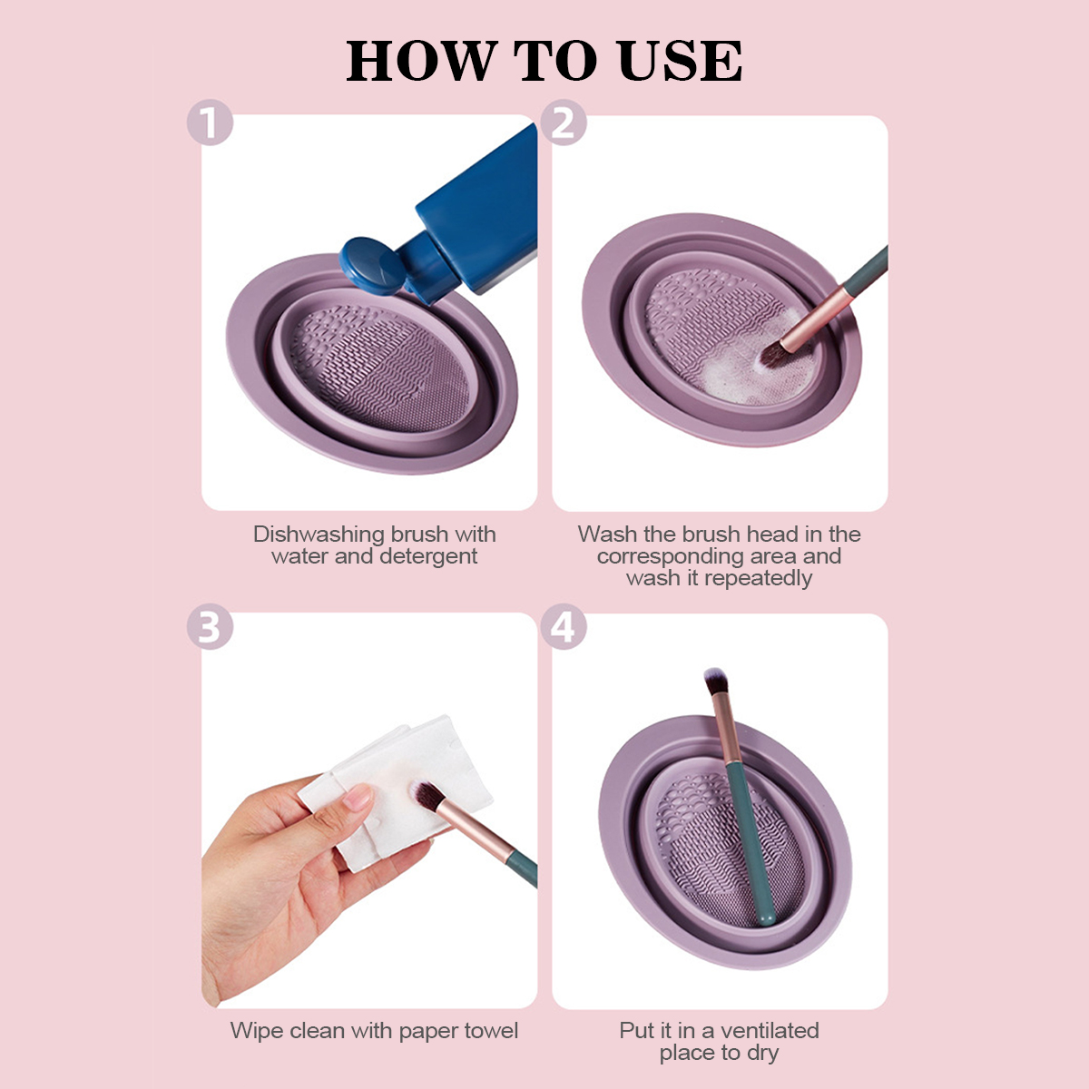 แปรงแต่งหน้าซิลิโคน ชามทำความส - Beauty Makeup Brushes บทวิจารณ์และราคา