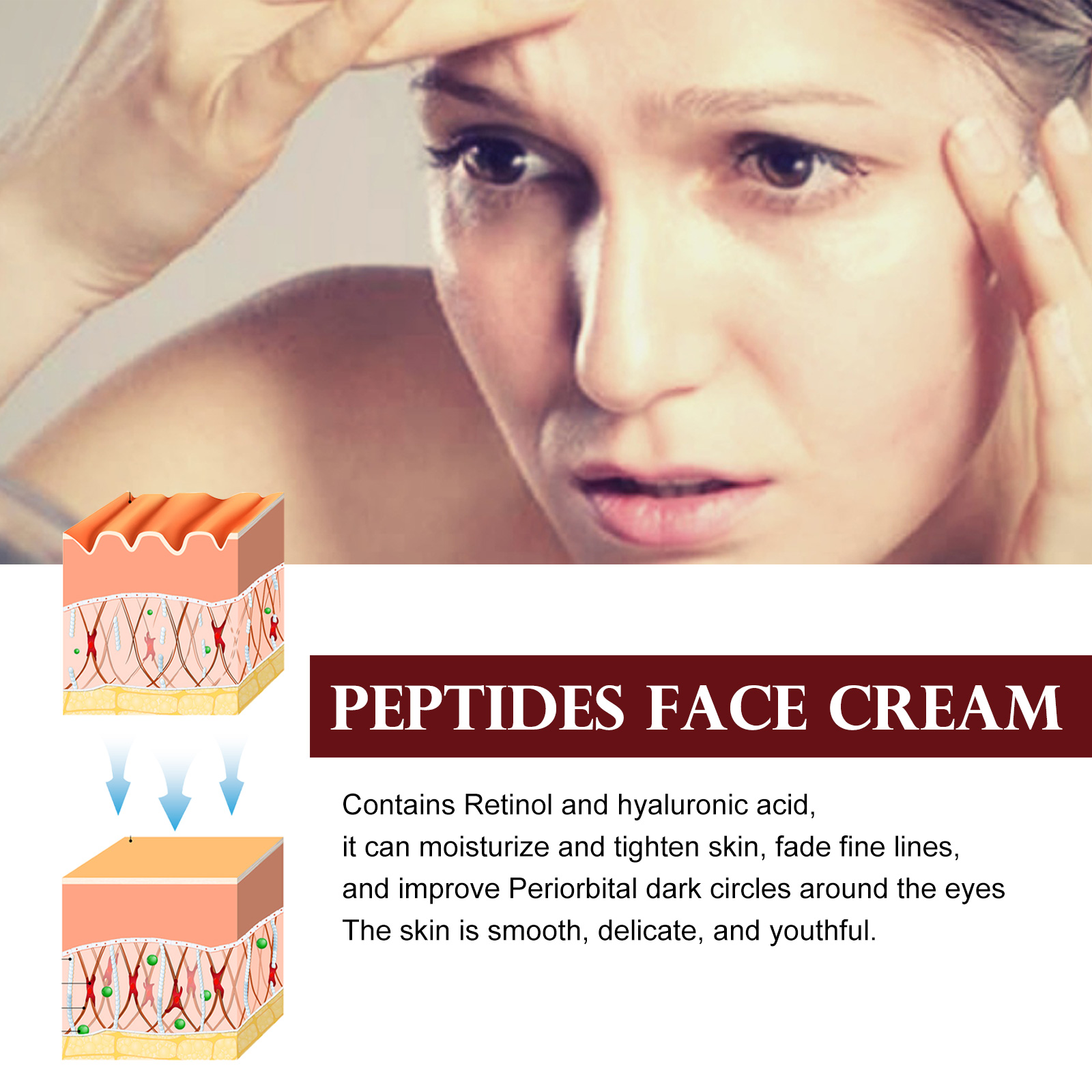 ครีมบำรุงผิวหน้าเปปไทด์ ต่อต้า - Anti-Aging Face Cream บทวิจารณ์และราคา