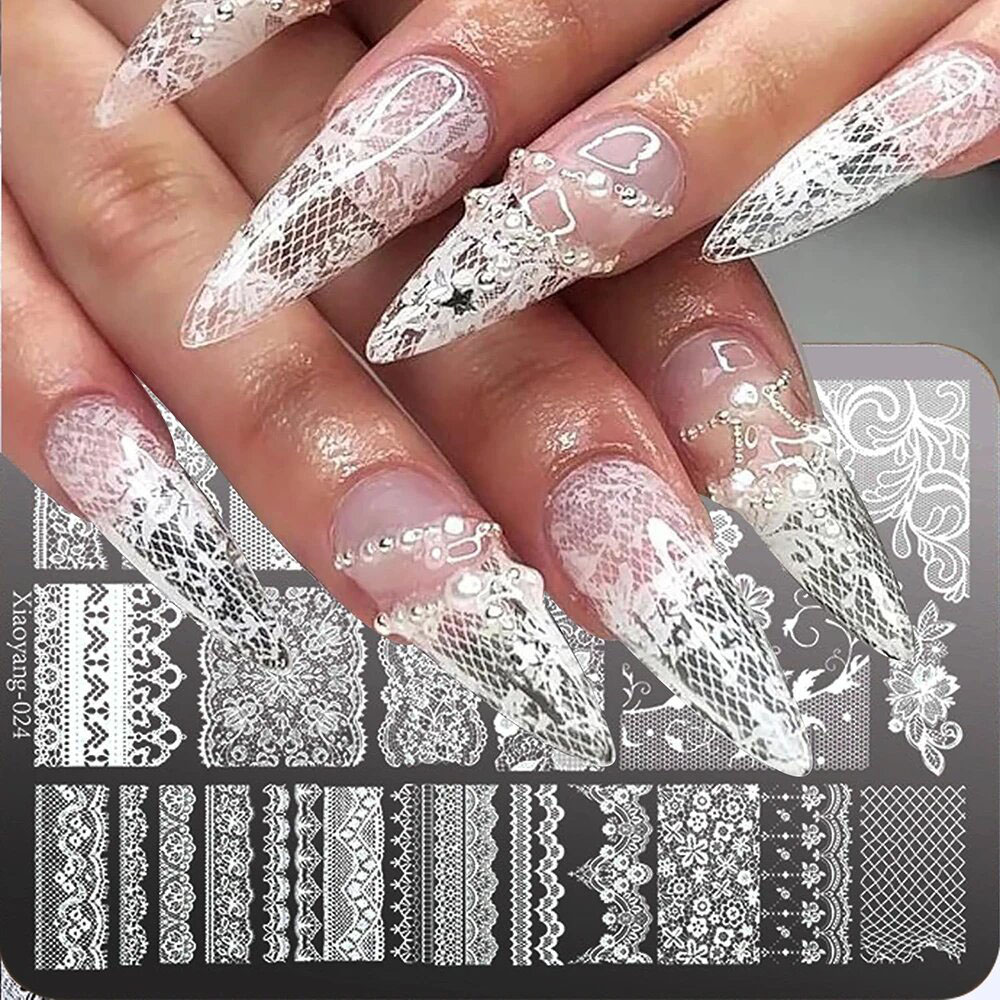 แม่แบบลายฉลุโลหะสำหรับตกแต่งเล - Nail Art Stamping Kit บทวิจารณ์และราคา