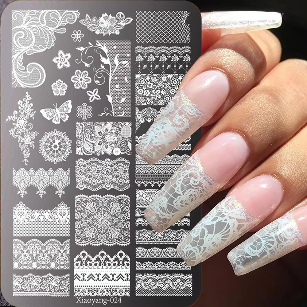 แม่แบบลายฉลุโลหะสำหรับตกแต่งเล - Nail Art Stamping Kit บทวิจารณ์และราคา