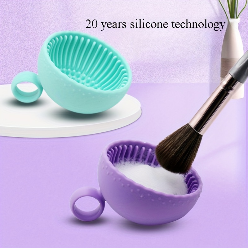 ชามซิลิโคนสำหรับทำความสะอาดแป้ - Beauty Makeup Brushes บทวิจารณ์และราคา