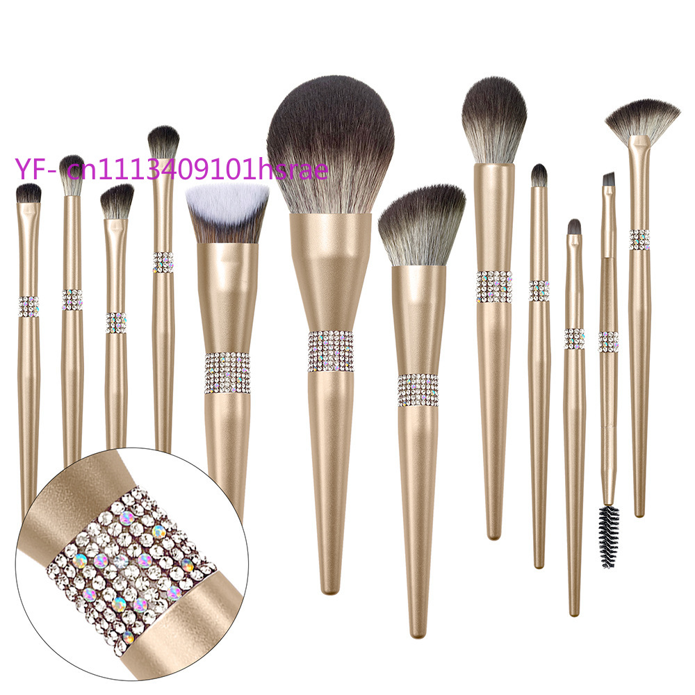 12 แชมเปญโกลด์ ไบรท์ ควีน พรีเ - Beauty Makeup Brushes บทวิจารณ์และราคา