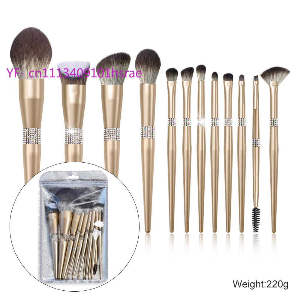 12 แชมเปญโกลด์ ไบรท์ ควีน พรีเ - Beauty Makeup Brushes บทวิจารณ์และราคา