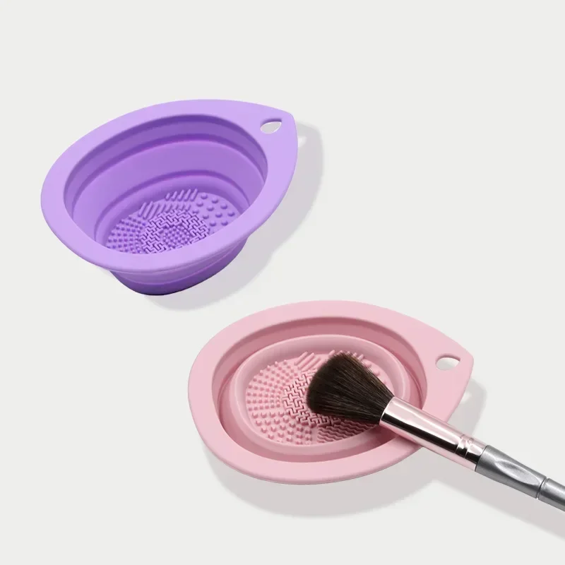 ชามซิลิโคนพับได้สำหรับทำความสะ - Beauty Makeup Brushes บทวิจารณ์และราคา