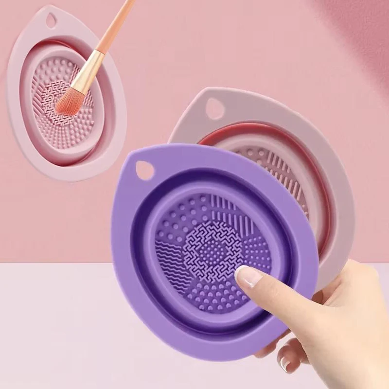 ชามซิลิโคนพับได้สำหรับทำความสะ - Beauty Makeup Brushes บทวิจารณ์และราคา