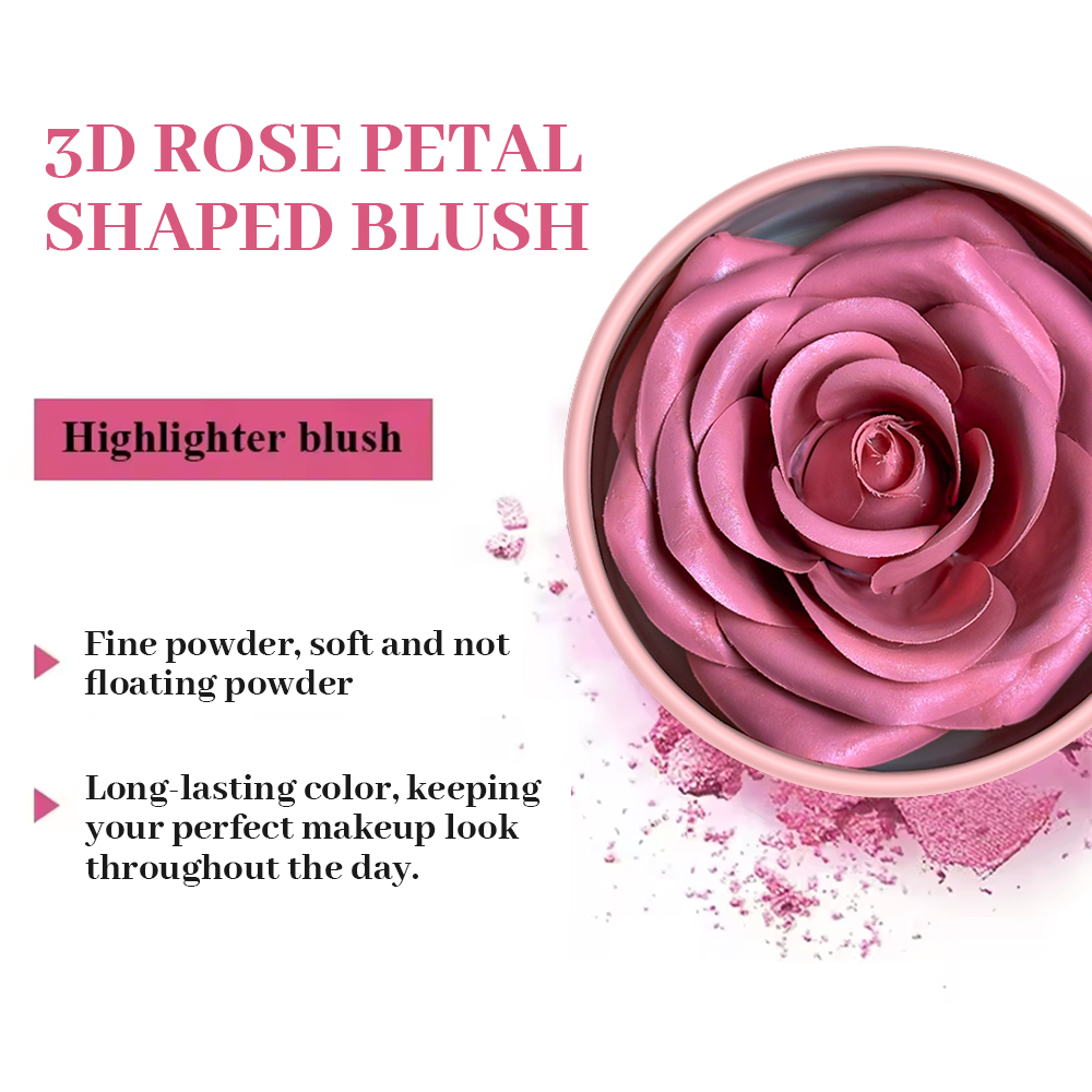 3D Petal Rose Makeup Blush 4 ส - Beauty Real Makeup บทวิจารณ์และราคา