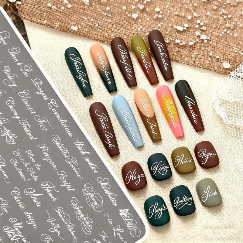 แผ่นปั๊มลายตัวอักษรภาษาอังกฤษล - Nail Art Stamping Kit บทวิจารณ์และราคา
