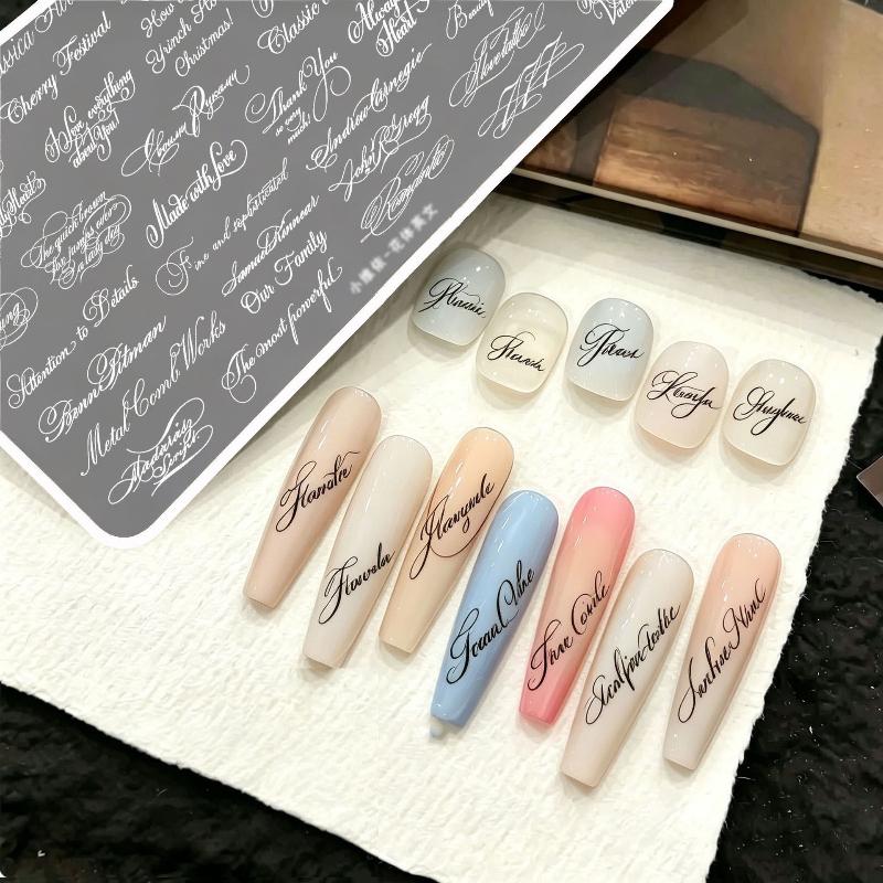 แผ่นปั๊มลายตัวอักษรภาษาอังกฤษล - Nail Art Stamping Kit บทวิจารณ์และราคา