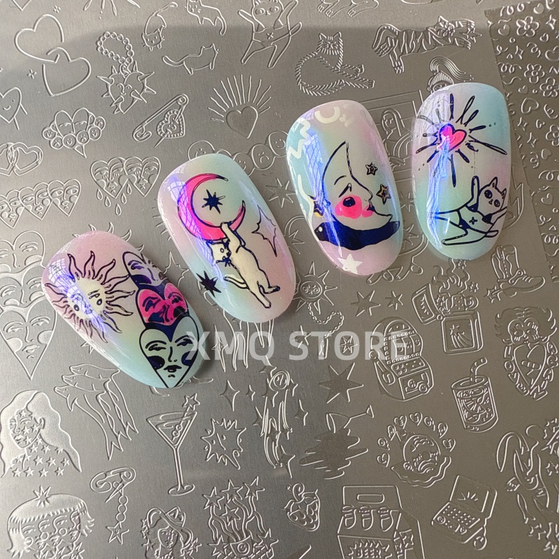 XMQ แผ่นปั๊มเล็บดีไซน์น่ารัก T - Nail Art Stamping Kit บทวิจารณ์และราคา
