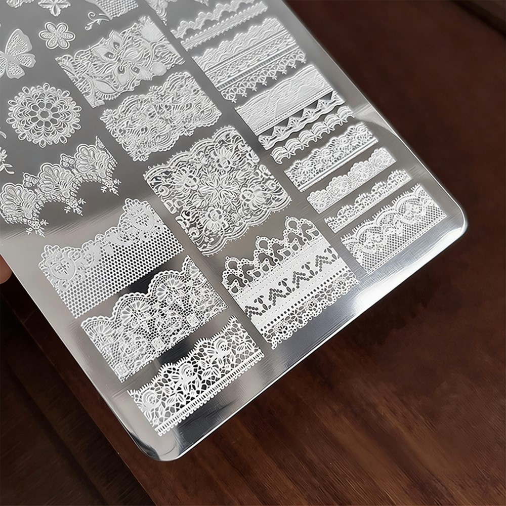 แผ่นปั๊มลายเล็บ 3 มิติ ลายผีเส - Nail Art Stamping Kit บทวิจารณ์และราคา