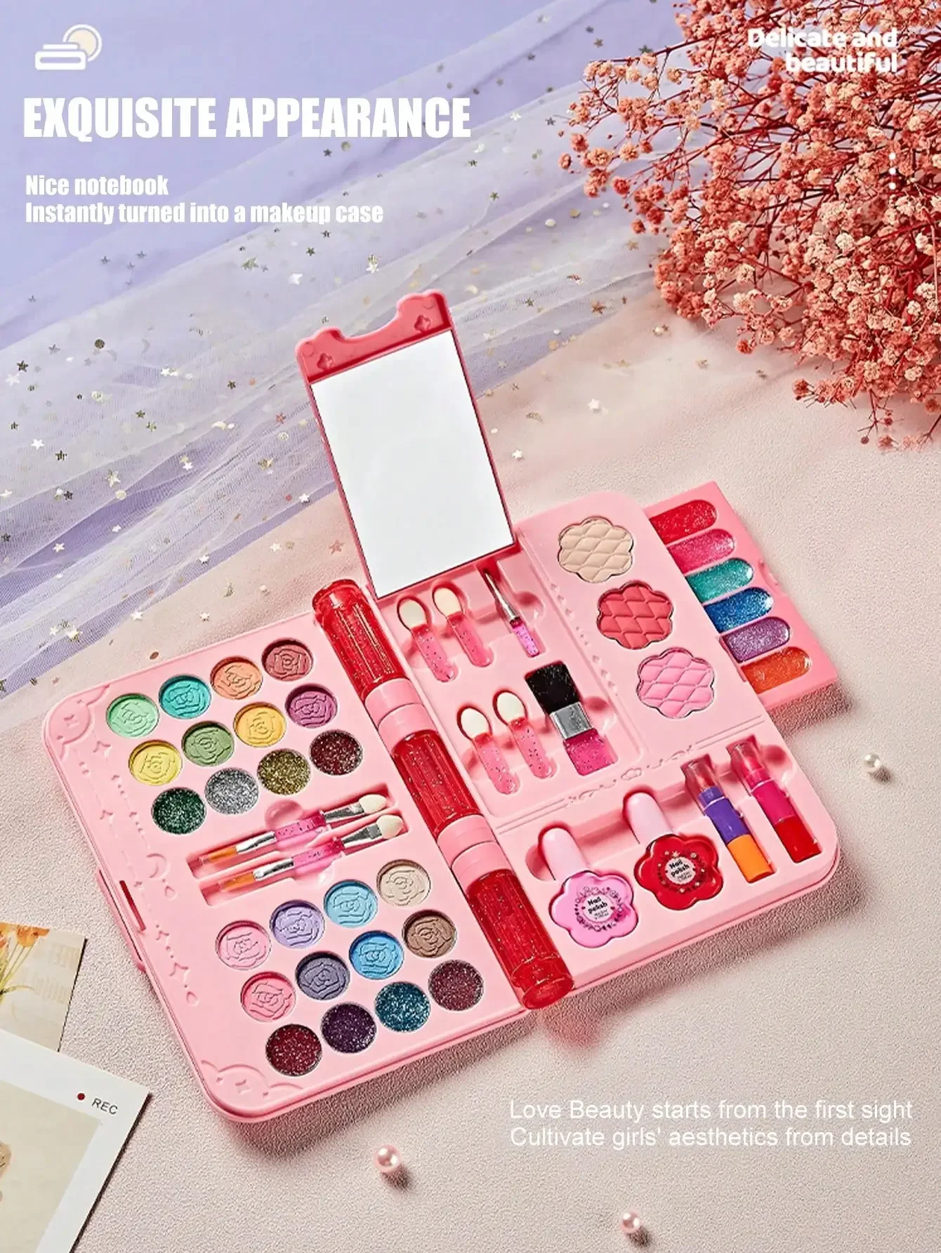 ชุดเครื่องสำอางเด็กแบบล้างออกไ - Beauty Real Makeup บทวิจารณ์และราคา