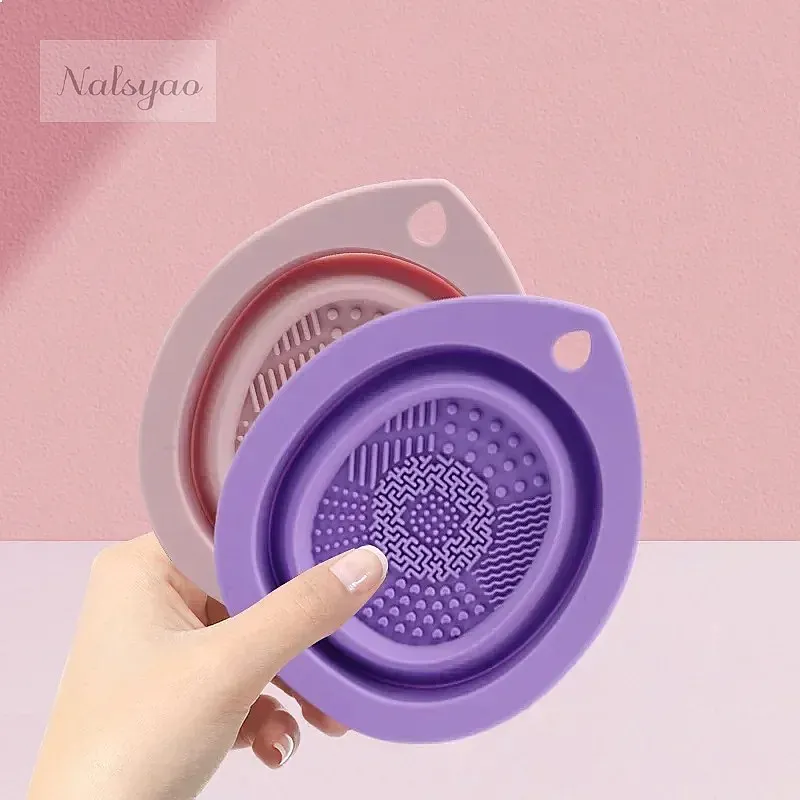 กล่องซิลิโคนพับได้สำหรับทำความ - Beauty Makeup Brushes บทวิจารณ์และราคา
